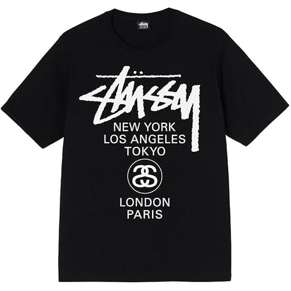 Stussy グラフィックTシャツ XL 黒 Stussy グラフィックTシャツ XL